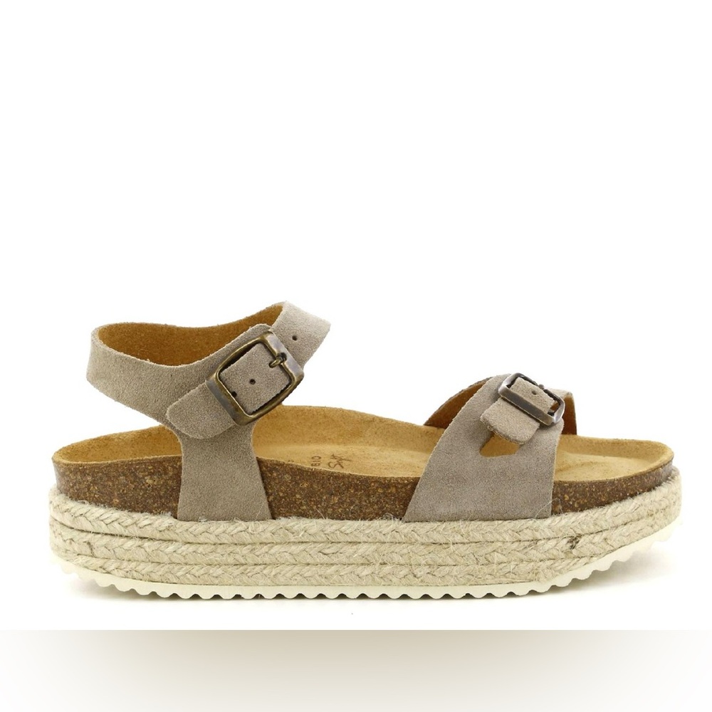Girl’s Suede Sandals in Taupe European size 34